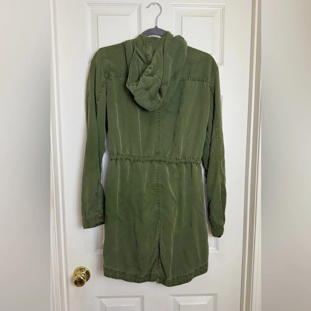 Three dots Olive Green Women's Twill Utility Jacket size S